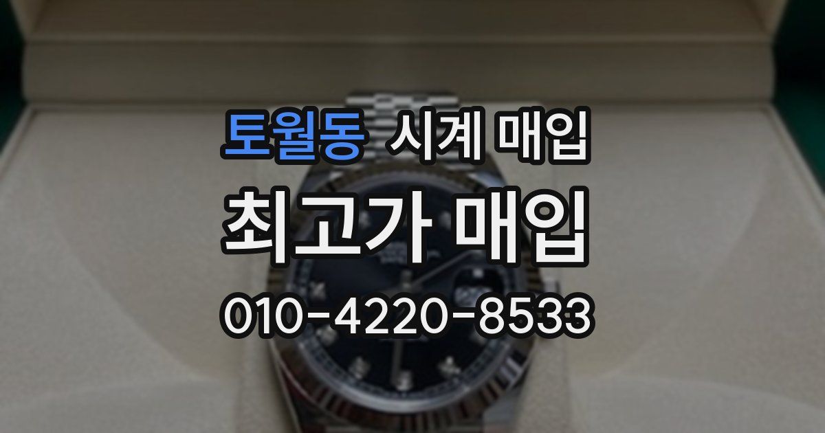 토월동 시계 매입