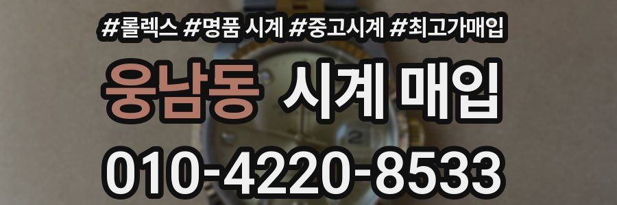 웅남동 시계 매입