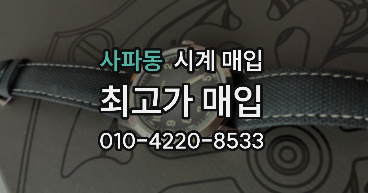 사파동 시계 매입
