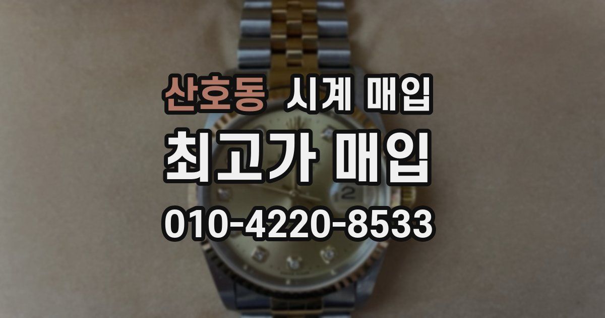 산호동 시계 매입