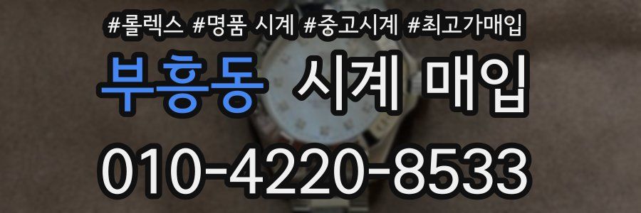 부흥동 시계 매입