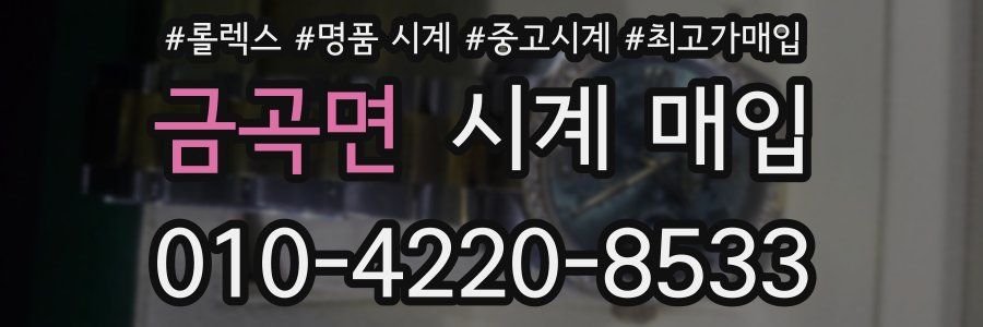 금곡면 시계 매입