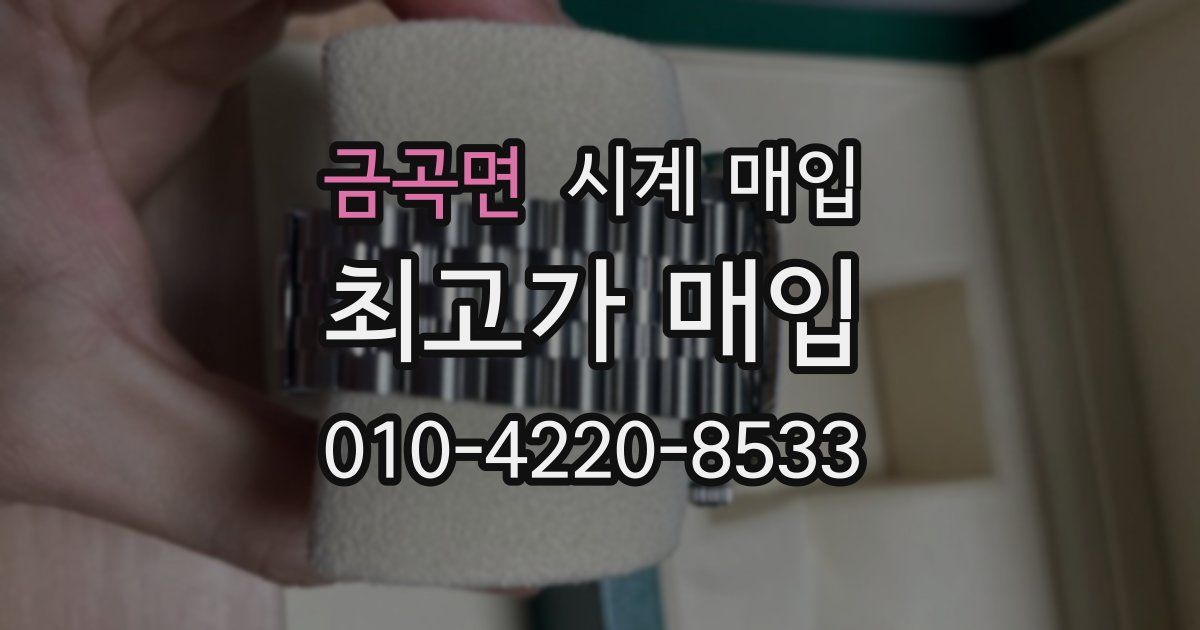 금곡면 시계 매입