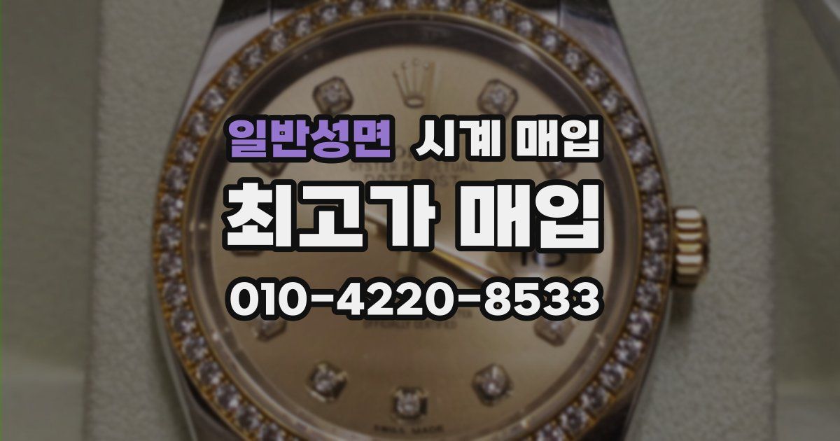 일반성면 시계 매입