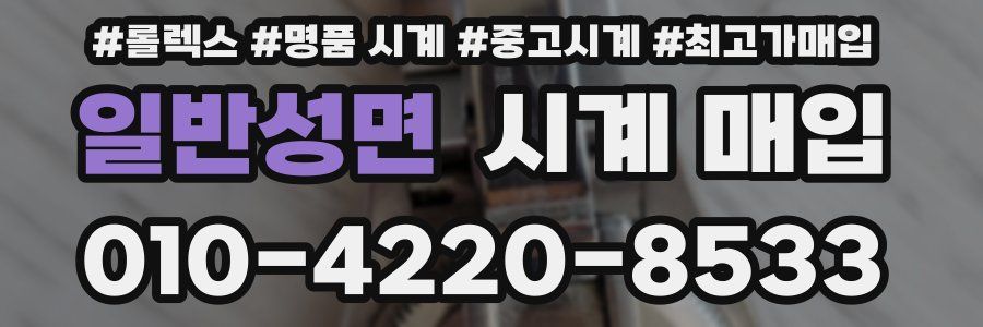 일반성면 시계 매입