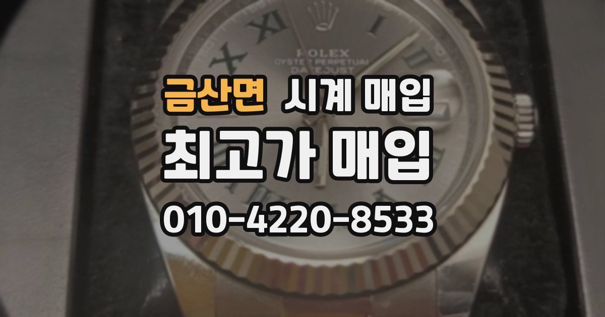 금산면 시계 매입