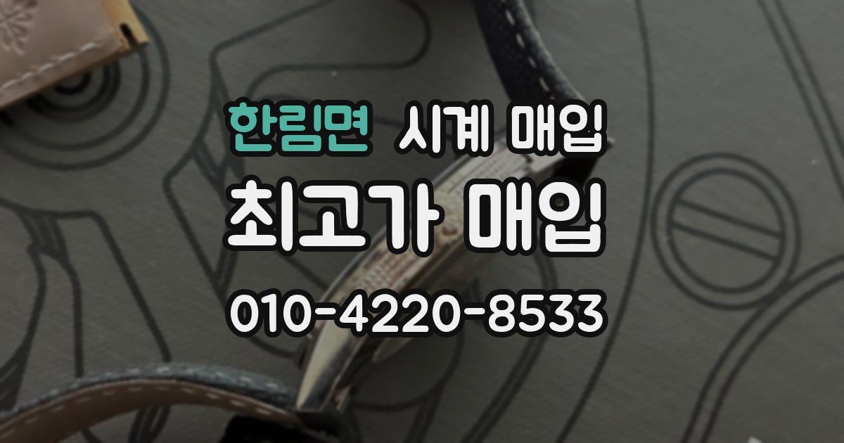 한림면 시계 매입