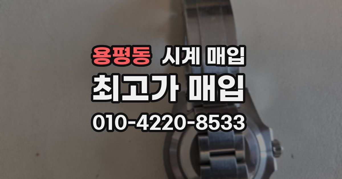 용평동 시계 매입
