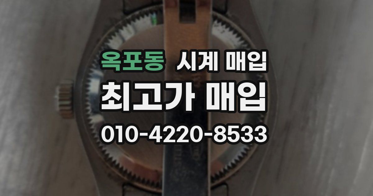 옥포동 시계 매입