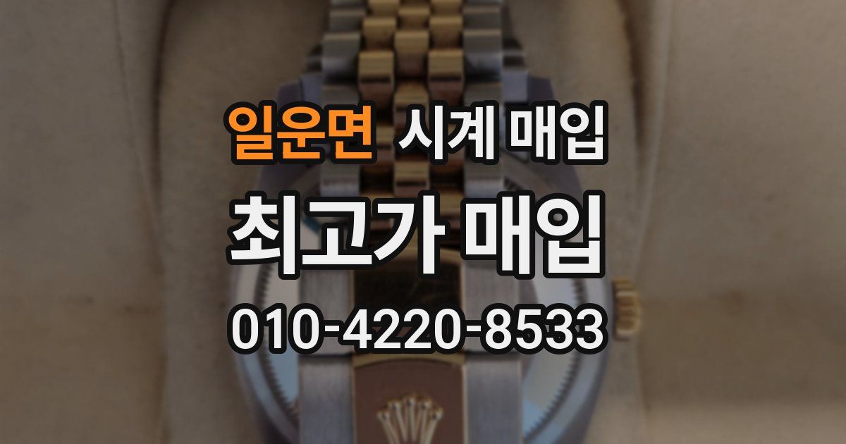 일운면 시계 매입