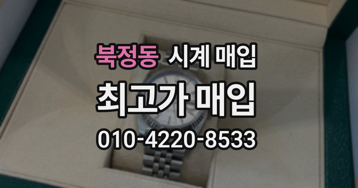북정동 시계 매입
