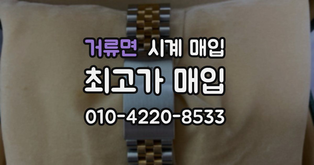 거류면 시계 매입