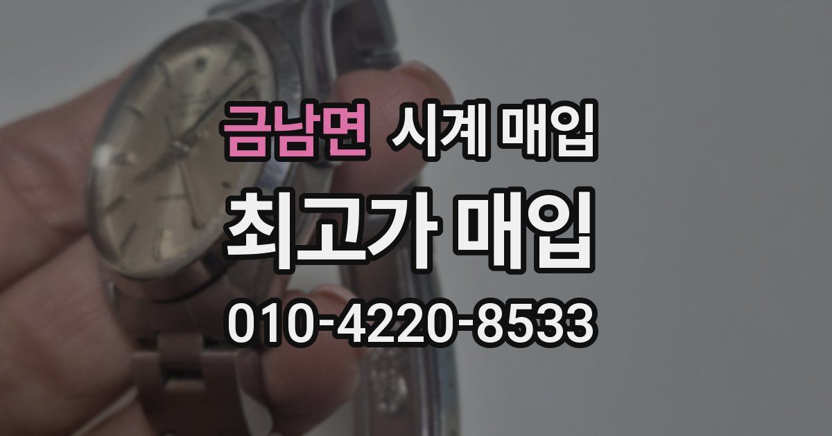 금남면 시계 매입