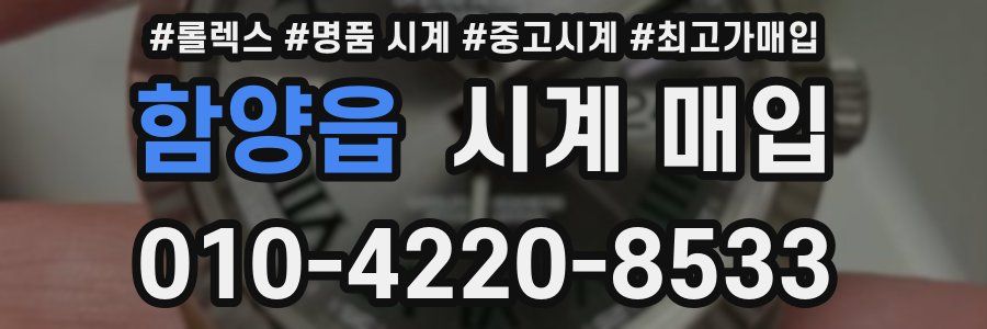 함양읍 시계 매입