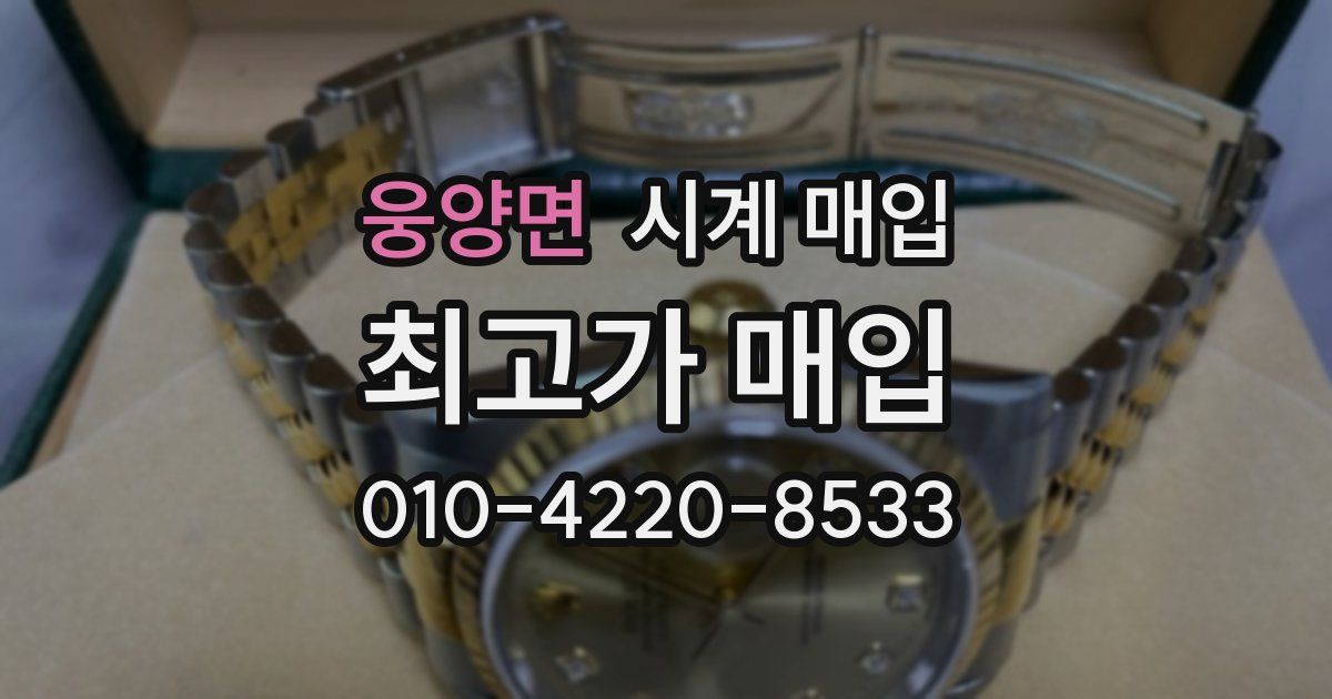 웅양면 시계 매입