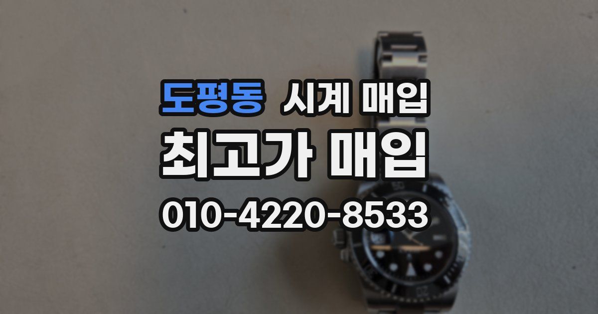 도평동 시계 매입