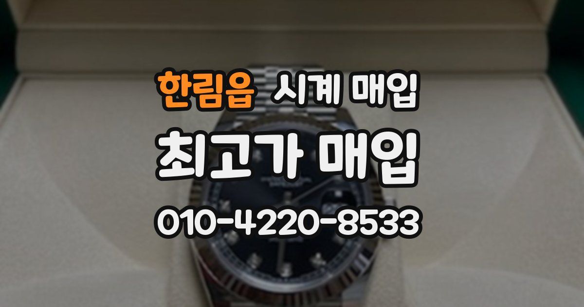 한림읍 시계 매입