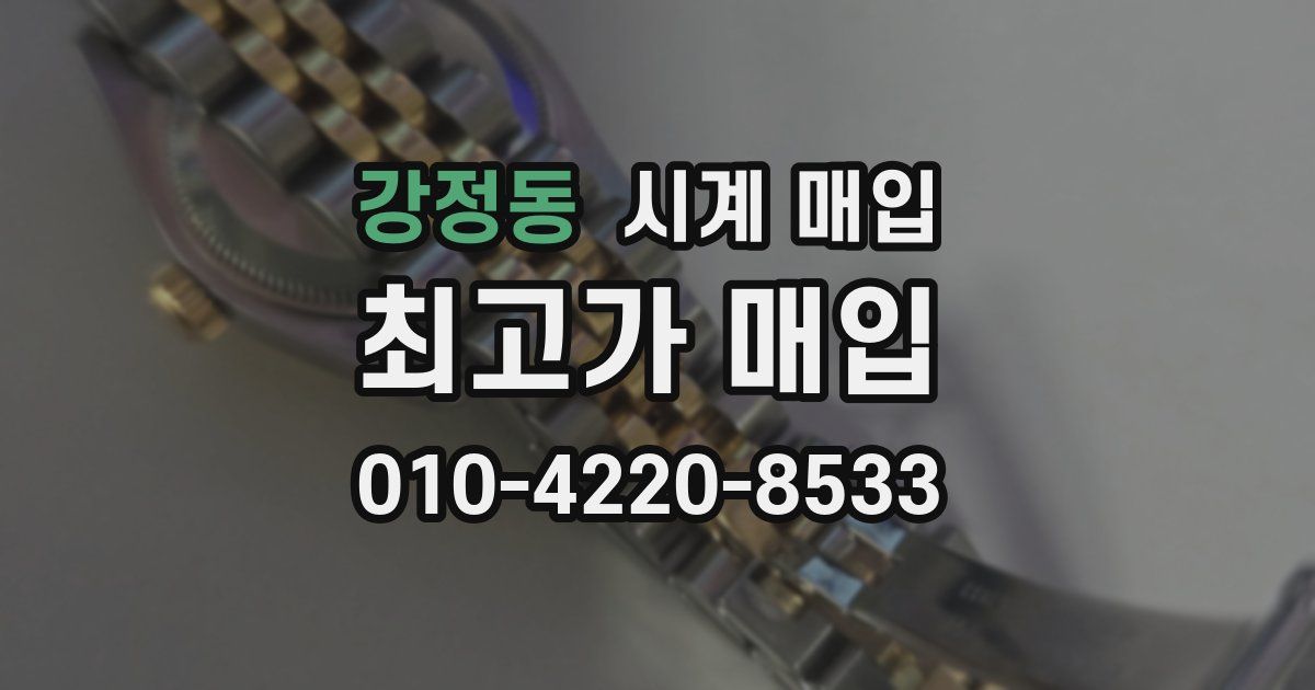 강정동 시계 매입
