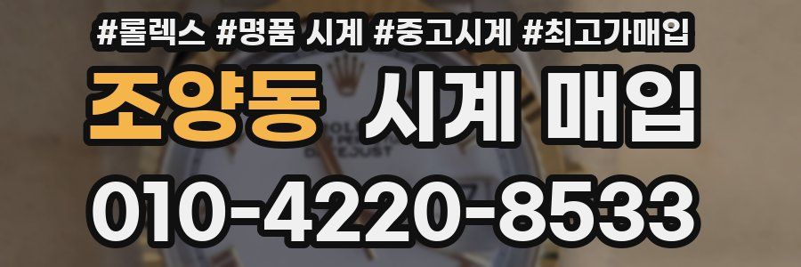 조양동 시계 매입