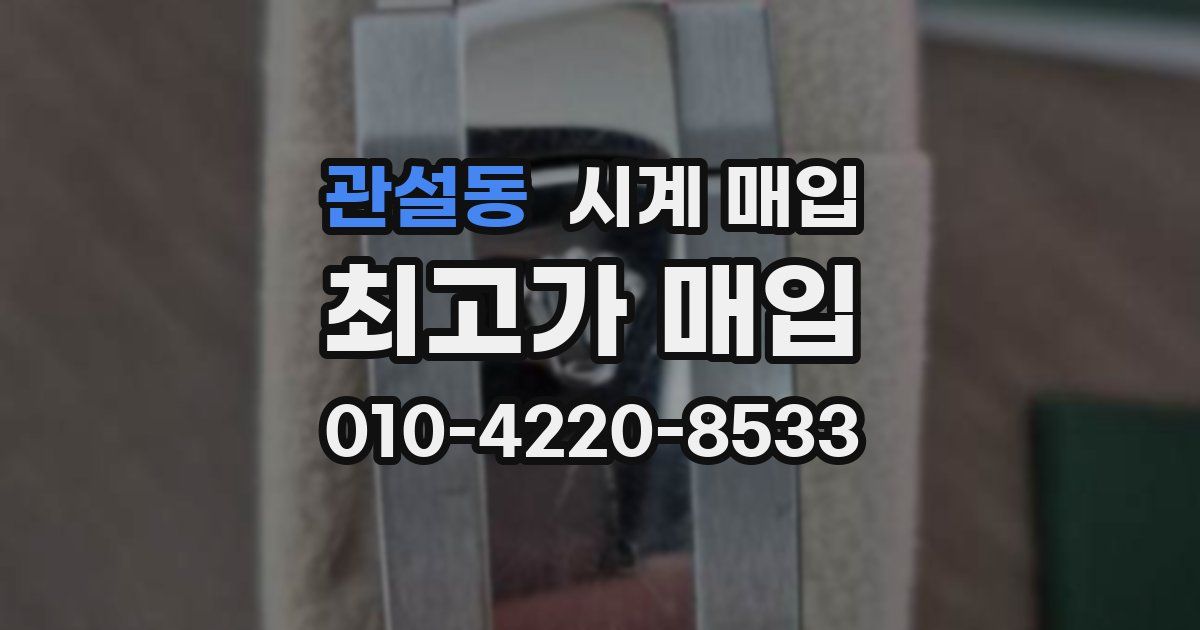 관설동 시계 매입