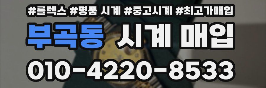 부곡동 시계 매입