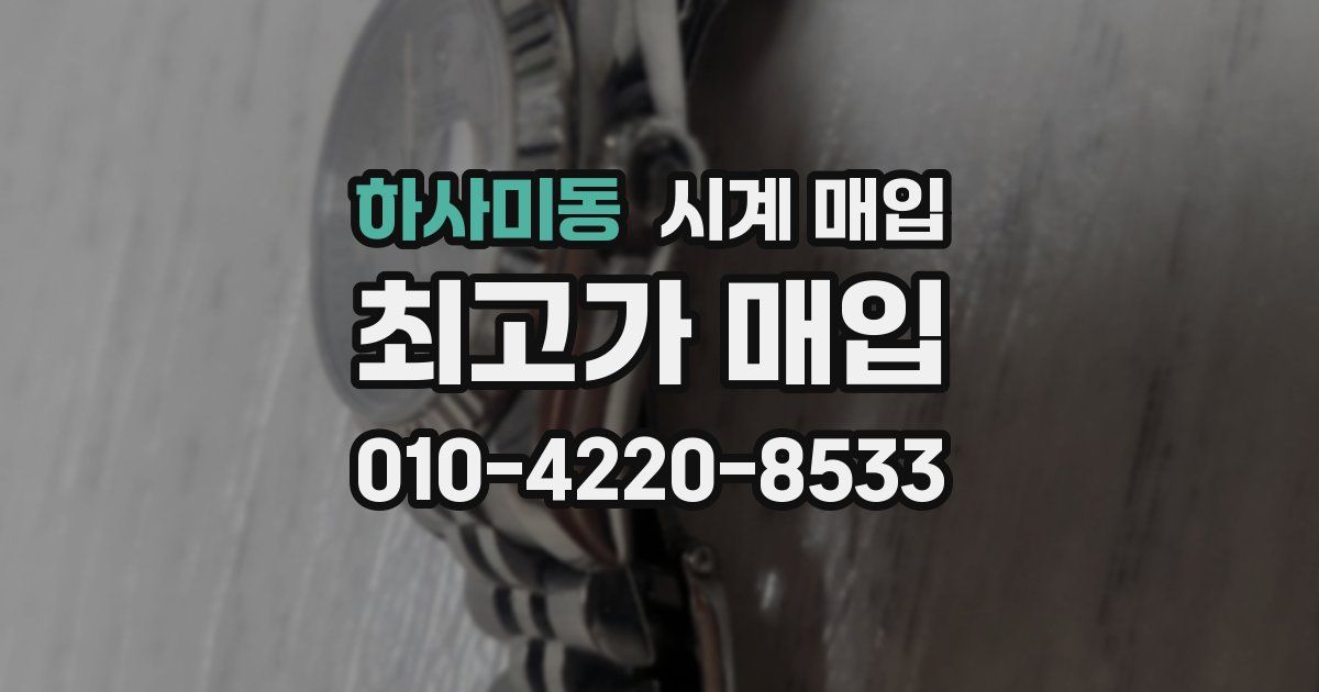 하사미동 시계 매입