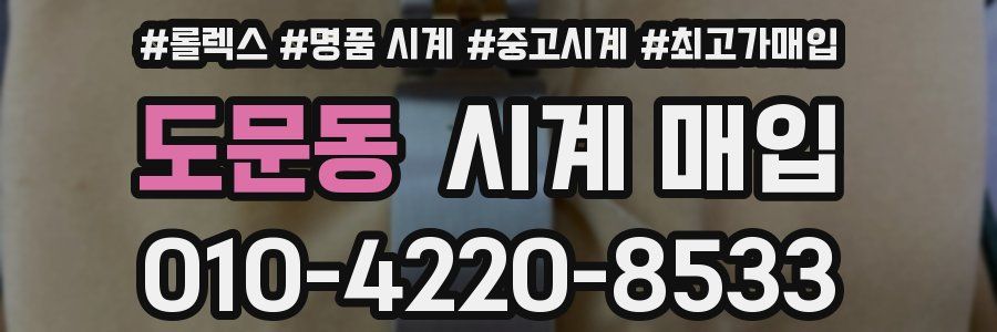 도문동 시계 매입
