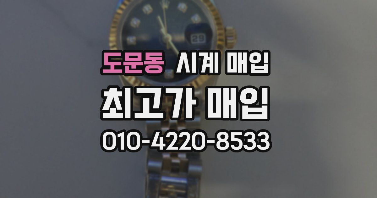 도문동 시계 매입