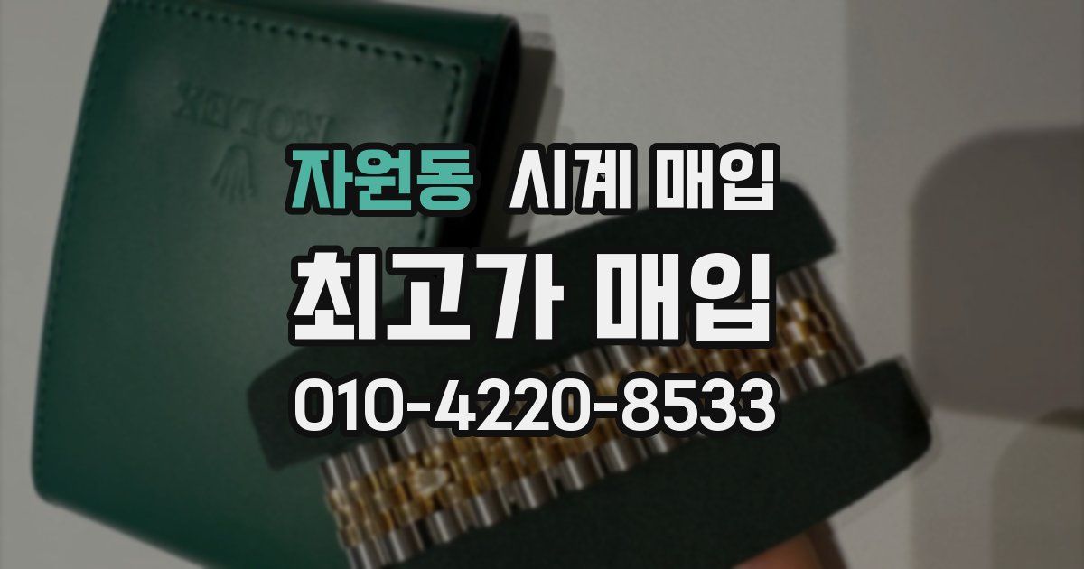 자원동 시계 매입