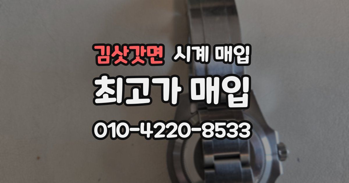 김삿갓면 시계 매입