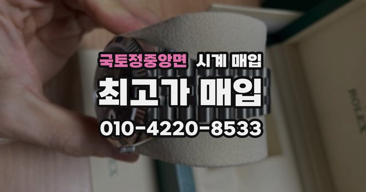 국토정중앙면 시계 매입