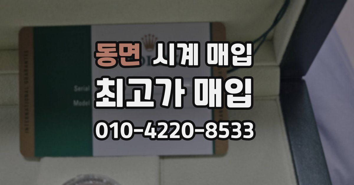동면 시계 매입