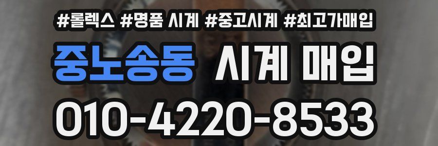 중노송동 시계 매입