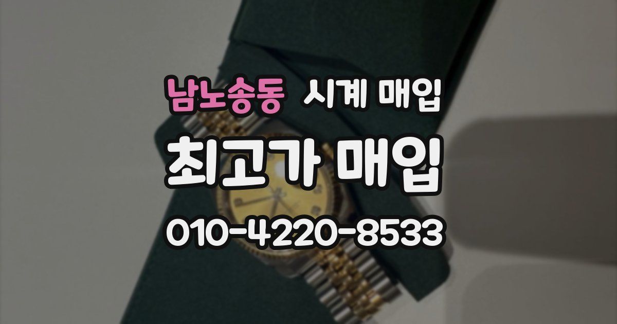 남노송동 시계 매입