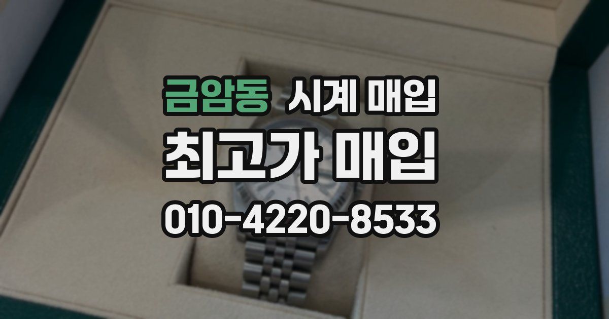 금암동 시계 매입