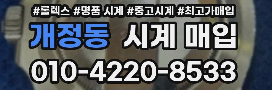 개정동 시계 매입