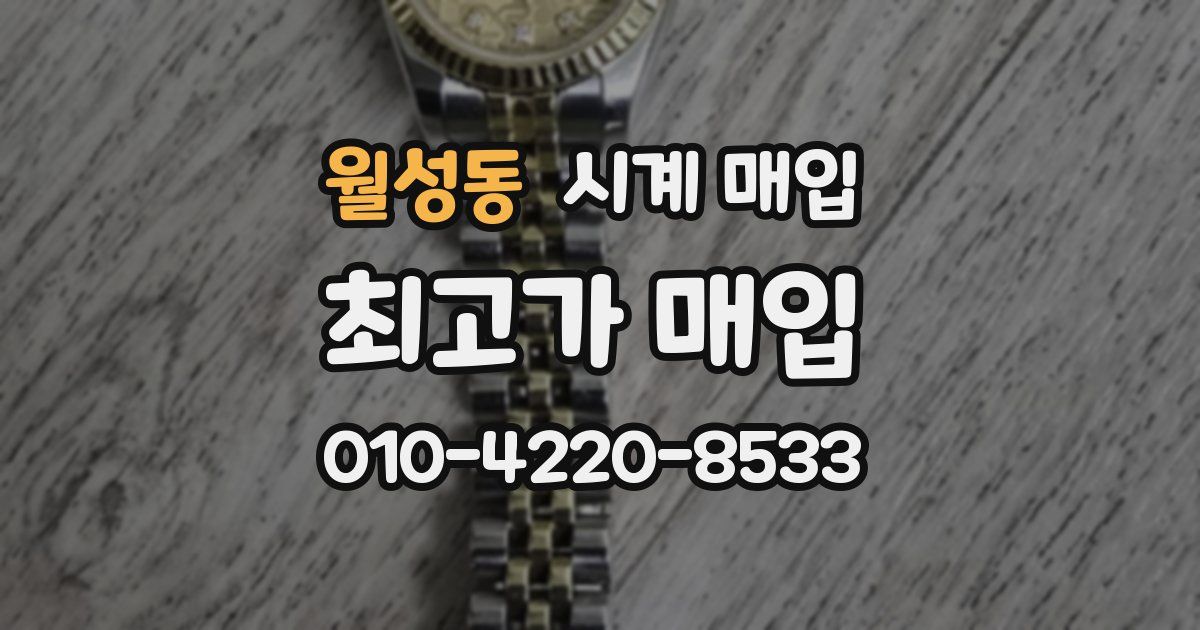 월성동 시계 매입