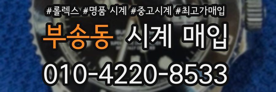 부송동 시계 매입