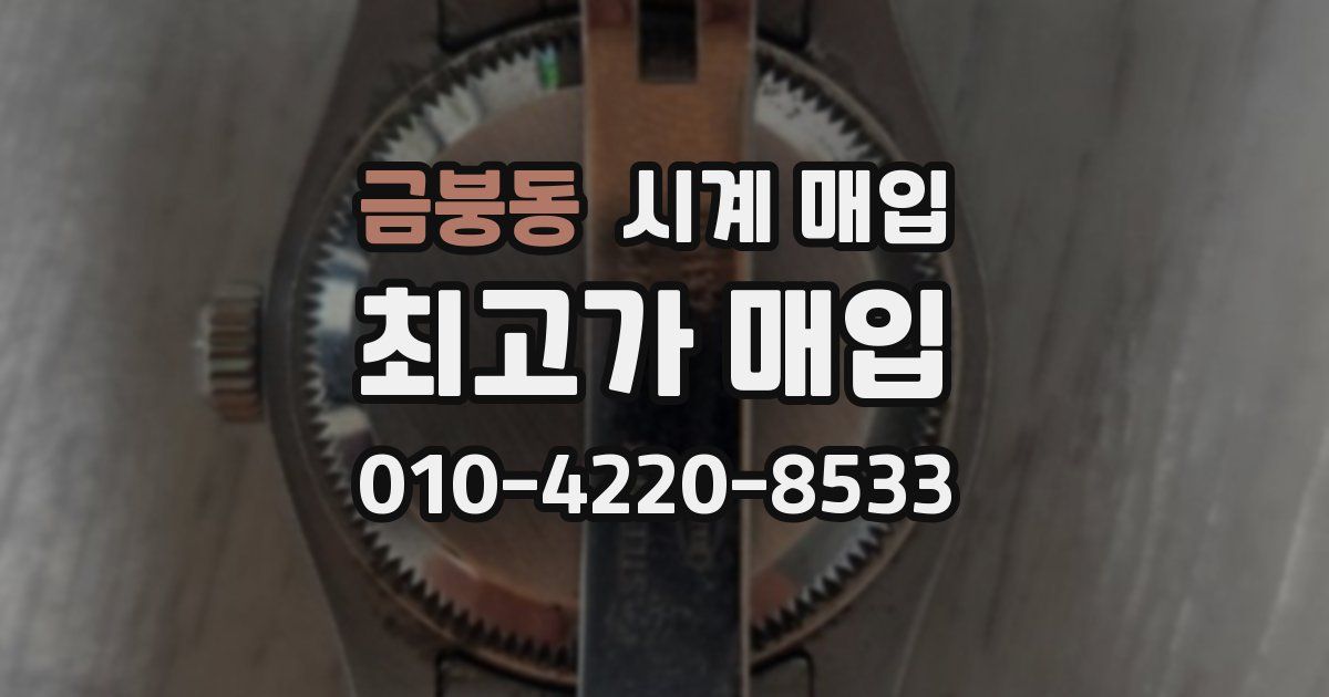 금붕동 시계 매입