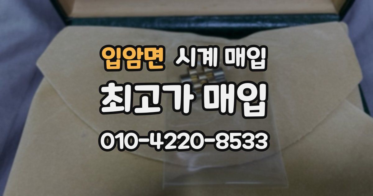 입암면 시계 매입