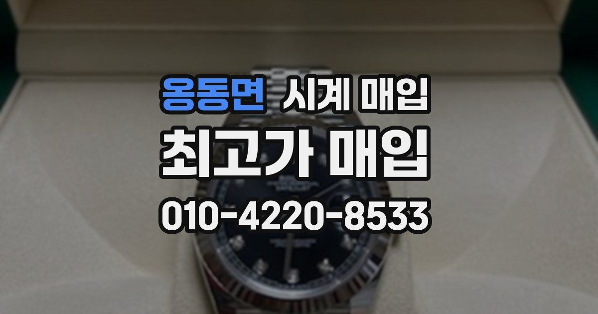 옹동면 시계 매입