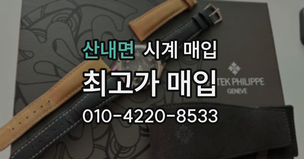 산내면 시계 매입
