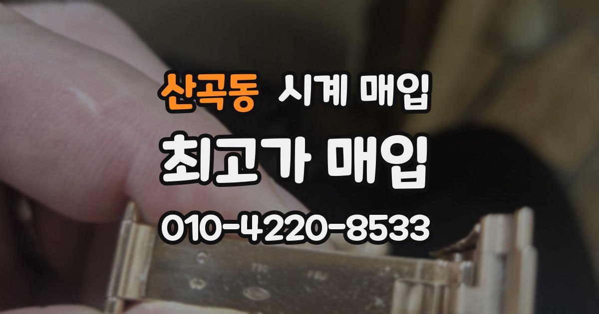 산곡동 시계 매입