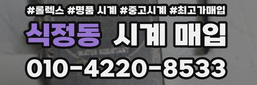 식정동 시계 매입