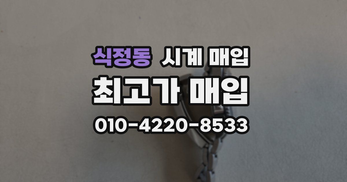 식정동 시계 매입