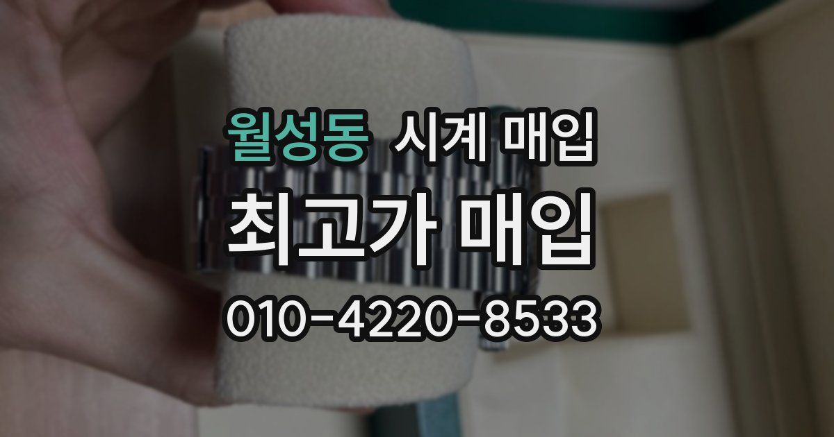 월성동 시계 매입