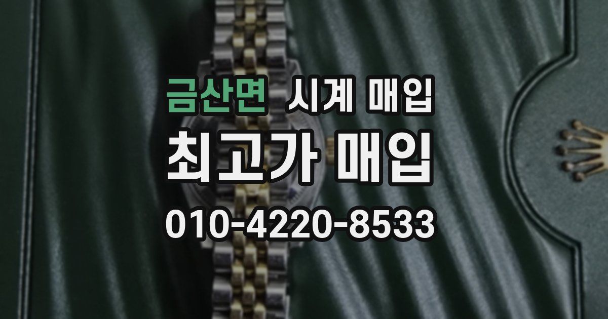 금산면 시계 매입
