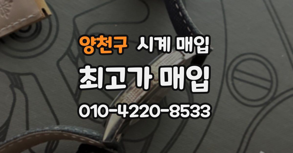양천구 시계 매입