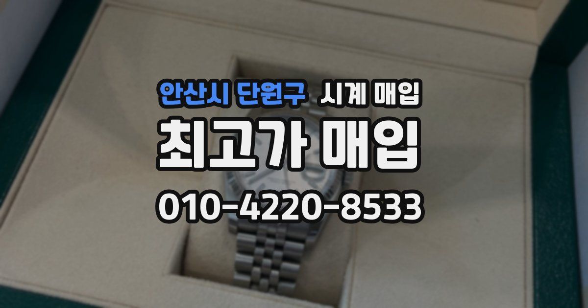 안산시 단원구 시계 매입