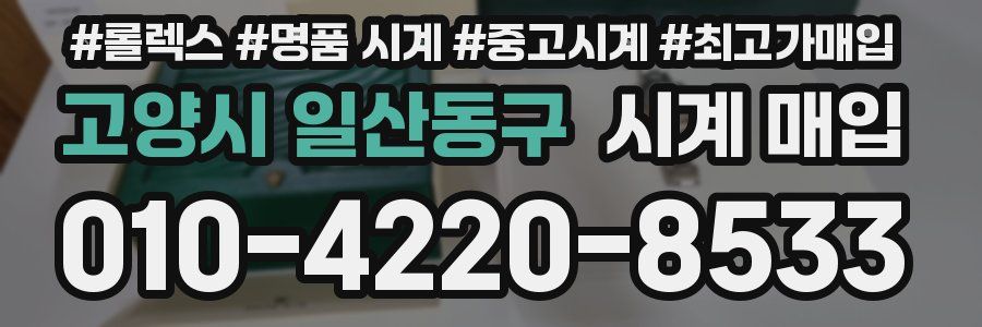 고양시 일산동구 시계 매입
